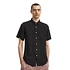 Linen Short Sleeve Shirt (Black)