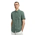 Linen Short Sleeve Shirt (Dry Green)