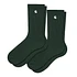 Madison Pack Socks (Pack of 2) (Discovery Green / White + Discovery Green / White)