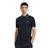 Twin Tipped Fred Perry Polo Shirt (Navy / Soft Blue / Silver Blue)