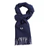 Lambswool Scarf (Made in England) (Navy)