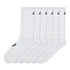 6-Pack Crew Socks (White)