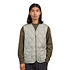 Military W-Zip V Neck Down Vest (Dark Sage Green)