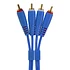 UDG - Ultimate Audio Cable Set RCA - RCA Blue Straight 1,5m