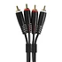 UDG - Ultimate Audio Cable Set RCA - RCA Black Straight 3m