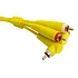 UDG - Ultimate Audio Cable Set RCA Straight-RCA Angled Yellow 3m