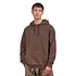 One Point Hooded Sweatshirt (Brown Pigment)