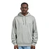 Hooded Script Embroidery Sweat (Grey Heather / White)