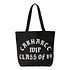 Canvas Graphic Tote "Dearborn" Canvas, 385 g/m² (Class Of 89 Print / Black / Tonic)