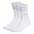 3 Stripes Crew Sock (Pack of 3) (White)