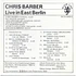 Chris Barber - Live In East Berlin