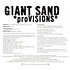 Giant Sand - *proVISIONS*