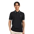 Twin Tipped Fred Perry Shirt (Black / Ice Cream / Cyber Blue)