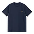 S/S American Script T-Shirt (Air Force Blue)