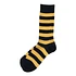 Rib Stripe Socks (Navy Gold)