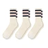 Elgin Cotton Sock (Pack of 3) (Ecru / Navy / Burgundy)