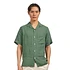 Linen Camp Collar Shirt (Dry Green)