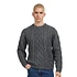 Battery Crewneck Sweater (Parkside Cable Twilight Charcoal Heather)