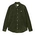 L/S Madison Cord Shirt (Tarragon / Wax)