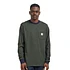 L/S Verner Pocket T-Shirt (Verner Stripe / Dark Navy / Office Green)