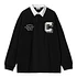 L/S Brown Ducks Rugby Shirt (Black / White)