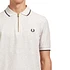 Fred Perry - Crepe Pique Zip Neck Polo Shrt