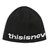 SP-Logo No Cuff Beanie (Black)