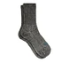 Double Face Mini Crew Socks (Black)