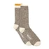 Rag Socks (Khaki / Line Yellow)