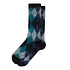 Napping Argyle JQ Crew Socks (Black)