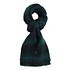 Brushed Wool Tartan Scarf (Made in England) (Night Green)