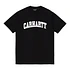 S/S University T-Shirt (Black / White)