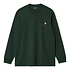 L/S American Script T-Shirt (Conifer)