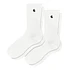 Madison Pack Socks (Pack of 2) (White / Black + White / Black)