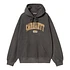 Hooded Library Sweat (Black Garment Dyed)