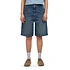 W' Brandon Single Knee Short "Camano" Denim, 12 oz (Blue Dark Used Wash)