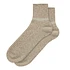 OG Cotton Slub Stripe Ankle Socks (Raw Beige)