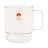 Stacking Mug (Clear / Orange Logo)