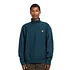 Half Zip American Script Sweat (Deep Lagoon)