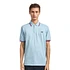 Twin Tipped Fred Perry Shirt (Made in England) (Mineral Blue / Maroon)