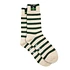 2 Tone Stripe Socks (Green)