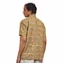 Beams Plus - Open Collar Block Print Sun Flower