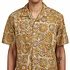 Beams Plus - Open Collar Block Print Sun Flower