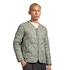 Military V Neck W-Zip Down Jacket (Dark Sage Green)