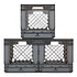 12" Vinyl Crate (3 Stück) (Grey)