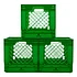 12" Vinyl Crate (3 Stück) (Bright Green)