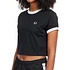 Fred Perry - Cropped Ringer T-Shirt