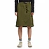 Nylon Packable Midi Skirt (Olive)
