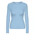 Women Organic Rib LS T-Shirt (Seaside Blue)