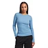 Women Organic Rib LS T-Shirt (Seaside Blue)